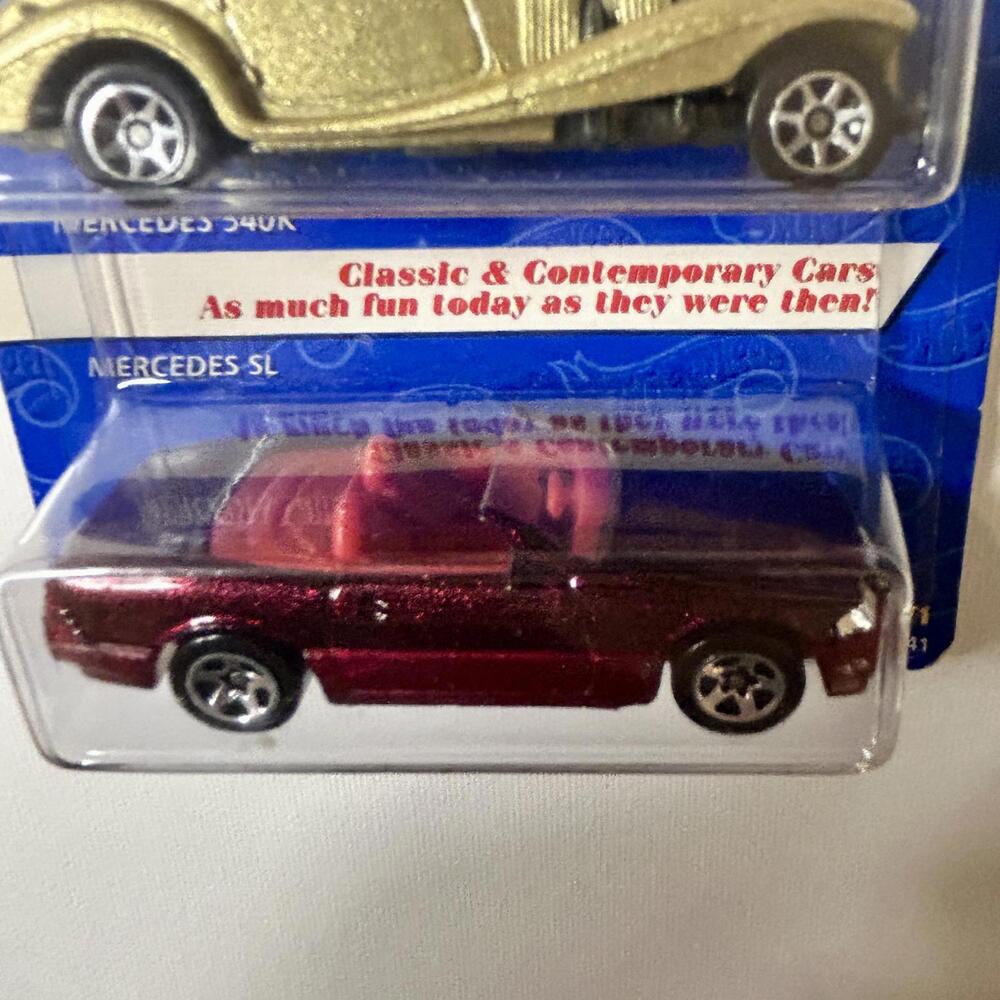 1996 Hot Wheels Mercedes Father & Son 2-Pack Gold‎ 540K Red SL Avon Exclusive - Picture 4 of 5